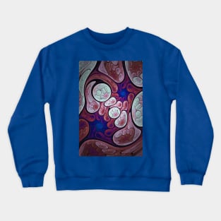 Rock & Water Abstract Digital Art Crewneck Sweatshirt